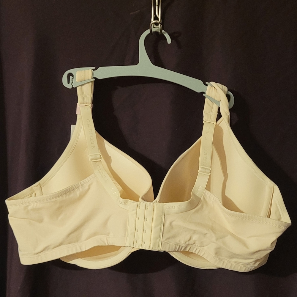Lane Bryant Cacique Cotton Lightly Lined Full Coverage Bra NWT Beige - Picture 2 of 5